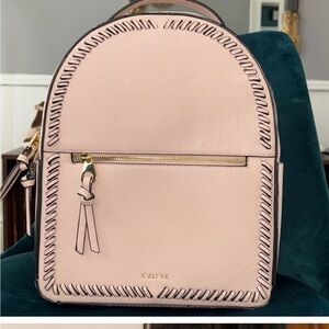 Calpak Pink Whipstitch Backpack